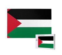 Poezjzw Puzzles For Adults 1000 Pieces Suitable For Family Leisure And Improving Hands-On Ability Flag Of The State Of Palestine Pattern