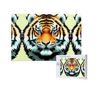 Poezjzw Puzzles For Adults 1000 Pieces Suitable For Family Leisure And Improving Hands-On Ability Little Fat Tiger Head Pattern