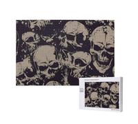 Poezjzw Puzzles For Adults 1000 Pieces Suitable For Family Leisure And Improving Hands-On Ability Many Skulls Get Together Pattern
