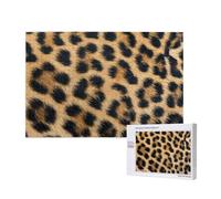 Poezjzw Puzzles For Adults 1000 Pieces Suitable For Family Leisure And Improving Hands-On Ability Rough Leopard Print Pattern