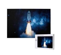 Poezjzw Puzzles For Adults 1000 Pieces Suitable For Family Leisure And Improving Hands-On Ability Rocket Launch Pattern
