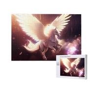 Poezjzw Puzzles For Adults 1000 Pieces Suitable For Family Leisure And Improving Hands-On Ability Sacred Pegasus Pattern