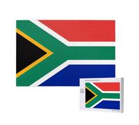 Poezjzw Puzzles For Adults 1000 Pieces Suitable For Family Leisure And Improving Hands-On Ability South Africa Flag Pattern