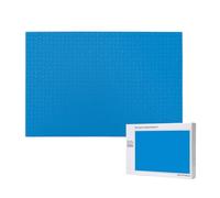 Poezjzw Puzzles For Adults 1000 Pieces Suitable For Family Leisure And Improving Hands-On Ability Solid Color Blue Pattern