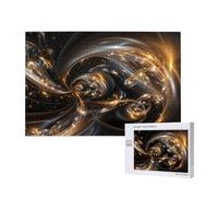 Poezjzw Puzzles For Adults 1000 Pieces Suitable For Family Leisure And Improving Hands-On Ability Spinning Glowing Stars Pattern
