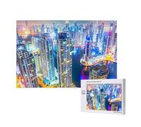 Poezjzw Puzzles For Adults 1000 Pieces Suitable For Family Leisure And Improving Hands-On Ability Splendid City Pattern