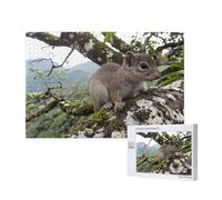 Poezjzw Puzzles For Adults 1000 Pieces Suitable For Family Leisure And Improving Hands-On Ability Squirrel In Ancient Tree Pattern