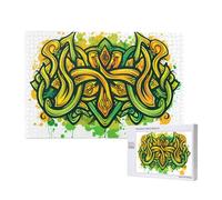 Poezjzw Puzzles For Adults 1000 Pieces Suitable For Family Leisure And Improving Hands-On Ability Strange Knot Pattern