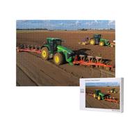 Poezjzw Puzzles For Adults 1000 Pieces Suitable For Family Leisure And Improving Hands-On Ability Tractor Farm Pattern