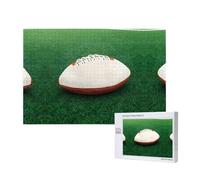 Poezjzw Puzzles For Adults 1000 Pieces Suitable For Family Leisure And Improving Hands-On Ability White Rugby Ball Pattern