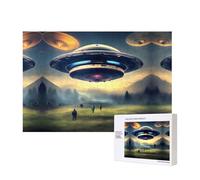 Poezjzw Puzzles For Adults 300 Pieces Suitable For Family Leisure And Improving Hands-On Ability Airship Landing Pattern
