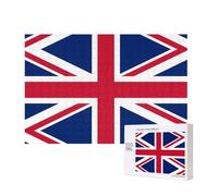 Poezjzw Puzzles For Adults 300 Pieces Suitable For Family Leisure And Improving Hands-On Ability British Flag Pattern