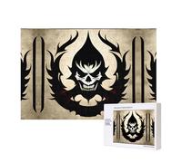 Poezjzw Puzzles For Adults 300 Pieces Suitable For Family Leisure And Improving Hands-On Ability Devil Satan Pattern