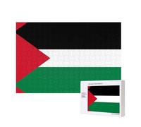 Poezjzw Puzzles For Adults 300 Pieces Suitable For Family Leisure And Improving Hands-On Ability Flag Of The State Of Palestine Pattern