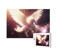 Poezjzw Puzzles For Adults 300 Pieces Suitable For Family Leisure And Improving Hands-On Ability Sacred Pegasus Pattern