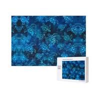 Poezjzw Puzzles For Adults 300 Pieces Suitable For Family Leisure And Improving Hands-On Ability Sea Turtle-Blue Pattern