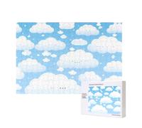 Poezjzw Puzzles For Adults 300 Pieces Suitable For Family Leisure And Improving Hands-On Ability Smiling White Cloud Pattern