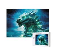 Poezjzw Puzzles For Adults 300 Pieces Suitable For Family Leisure And Improving Hands-On Ability Strange Beast Head Pattern