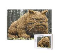 Poezjzw Puzzles For Adults 300 Pieces Suitable For Family Leisure And Improving Hands-On Ability Strange Monster Pattern