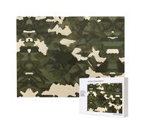 Poezjzw Puzzles For Adults 500 Pieces Suitable For Family Leisure And Improving Hands-On Ability Army Camouflage Pattern