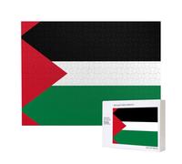 Poezjzw Puzzles For Adults 500 Pieces Suitable For Family Leisure And Improving Hands-On Ability Flag Of The State Of Palestine Pattern