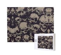 Poezjzw Puzzles For Adults 500 Pieces Suitable For Family Leisure And Improving Hands-On Ability Many Skulls Get Together Pattern