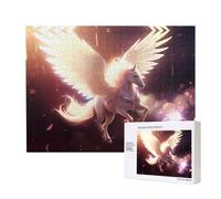 Poezjzw Puzzles For Adults 500 Pieces Suitable For Family Leisure And Improving Hands-On Ability Sacred Pegasus Pattern