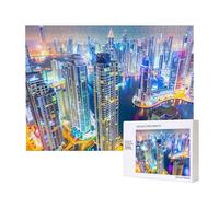 Poezjzw Puzzles For Adults 500 Pieces Suitable For Family Leisure And Improving Hands-On Ability Splendid City Pattern