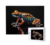 Poezjzw Puzzles For Adults 500 Pieces Suitable For Family Leisure And Improving Hands-On Ability Spotted Tree Frog Pattern