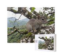 Poezjzw Puzzles For Adults 500 Pieces Suitable For Family Leisure And Improving Hands-On Ability Squirrel In Ancient Tree Pattern