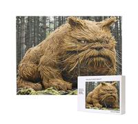 Poezjzw Puzzles For Adults 500 Pieces Suitable For Family Leisure And Improving Hands-On Ability Strange Monster Pattern