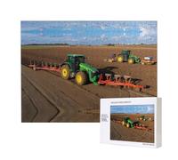 Poezjzw Puzzles For Adults 500 Pieces Suitable For Family Leisure And Improving Hands-On Ability Tractor Farm Pattern