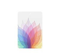 Poezjzw Rectangle Lavender Scent Car Air Fresheners Abstract Spring Leave Pattern 6 Pcs Aromatherapy Tablets For Wardrobe Shoe Cabinet Eliminate