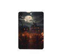 Poezjzw Rectangle Lavender Scent Car Air Fresheners All Hallows' Eve Pattern 4 Pcs Aromatherapy Tablets For Wardrobe Shoe
