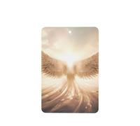 Poezjzw Rectangle Lavender Scent Car Air Fresheners Angel'S Wings Pattern 6 Pcs Aromatherapy Tablets For Wardrobe Shoe