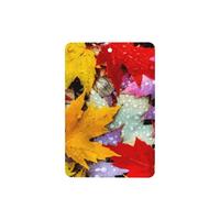 Poezjzw Rectangle Lavender Scent Car Air Fresheners Autumn Leaves Maple Pattern 6 Pcs Aromatherapy Tablets For Wardrobe Shoe Cabinet Eliminate