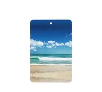Poezjzw Rectangle Lavender Scent Car Air Fresheners Beach White Clouds Pattern 6 Pcs Aromatherapy Tablets For Wardrobe Shoe Cabinet Eliminate