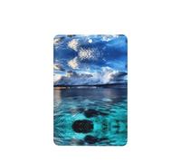 Poezjzw Rectangle Lavender Scent Car Air Fresheners Beautiful View Of The Sea Pattern 4 Pcs Aromatherapy Tablets For Wardrobe Shoe Cabinet Eliminate