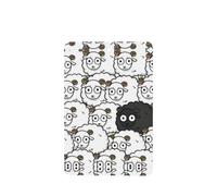 Poezjzw Rectangle Lavender Scent Car Air Fresheners Cartoon Black White Sheep Pattern 4 Pcs Aromatherapy Tablets For Wardrobe Shoe Cabinet Eliminate