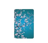 Poezjzw Rectangle Lavender Scent Car Air Fresheners Cherry Blossom Pattern 4 Pcs Aromatherapy Tablets For Wardrobe Shoe Cabinet Eliminate
