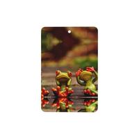 Poezjzw Rectangle Lavender Scent Car Air Fresheners Funny Green Frogs Pattern 6 Pcs Aromatherapy Tablets For Wardrobe Shoe Cabinet Eliminate