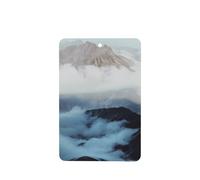 Poezjzw Rectangle Lavender Scent Car Air Fresheners Hill Station Pattern 4 Pcs Aromatherapy Tablets For Wardrobe Shoe Cabinet Eliminate