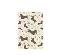 Poezjzw Rectangle Lavender Scent Car Air Fresheners I Love My Dog Dachshunds Pattern 4 Pcs Aromatherapy Tablets For Wardrobe Shoe Cabinet Eliminate