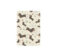 Poezjzw Rectangle Lavender Scent Car Air Fresheners I Love My Dog Dachshunds Pattern 6 Pcs Aromatherapy Tablets For Wardrobe Shoe Cabinet Eliminate