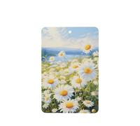 Poezjzw Rectangle Lavender Scent Car Air Fresheners Italian National Flower Pattern 6 Pcs Aromatherapy Tablets For Wardrobe Shoe