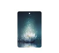 Poezjzw Rectangle Lavender Scent Car Air Fresheners Magic Lotus Floral Pattern 6 Pcs Aromatherapy Tablets For Wardrobe Shoe Cabinet Eliminate