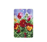 Poezjzw Rectangle Lavender Scent Car Air Fresheners Pansy Perfection Pattern 4 Pcs Aromatherapy Tablets For Wardrobe Shoe Cabinet Eliminate