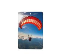 Poezjzw Rectangle Lavender Scent Car Air Fresheners Parachuting Pattern 4 Pcs Aromatherapy Tablets For Wardrobe Shoe