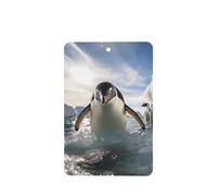Poezjzw Rectangle Lavender Scent Car Air Fresheners Penguin Swimming Pattern 6 Pcs Aromatherapy Tablets For Wardrobe Shoe