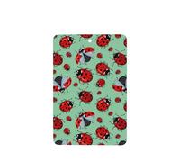 Poezjzw Rectangle Lavender Scent Car Air Fresheners Red Ladybugs On A Blue Background Pattern 4 Pcs Aromatherapy Tablets For Wardrobe Shoe Cabinet Eliminate